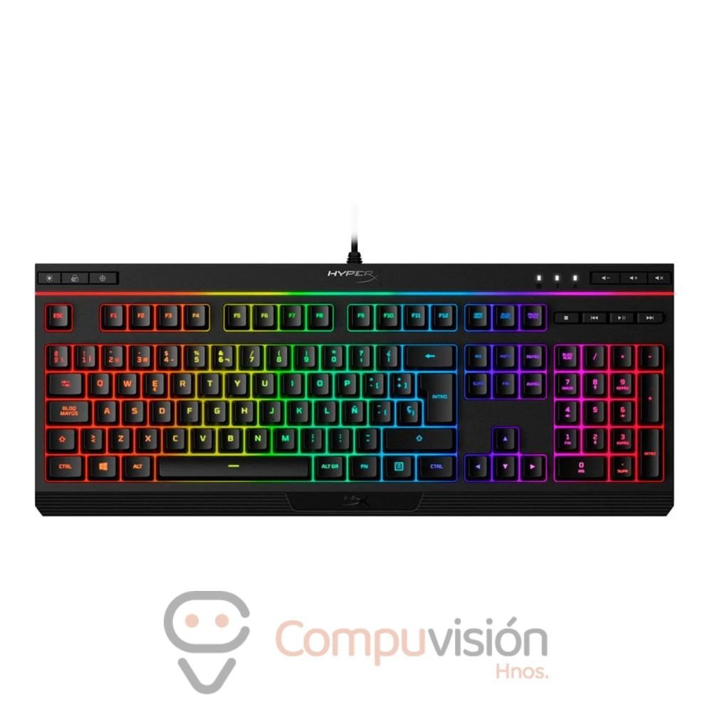 TECLADO HYPERX ALLOY CORE RGB MEMBRANA 100%