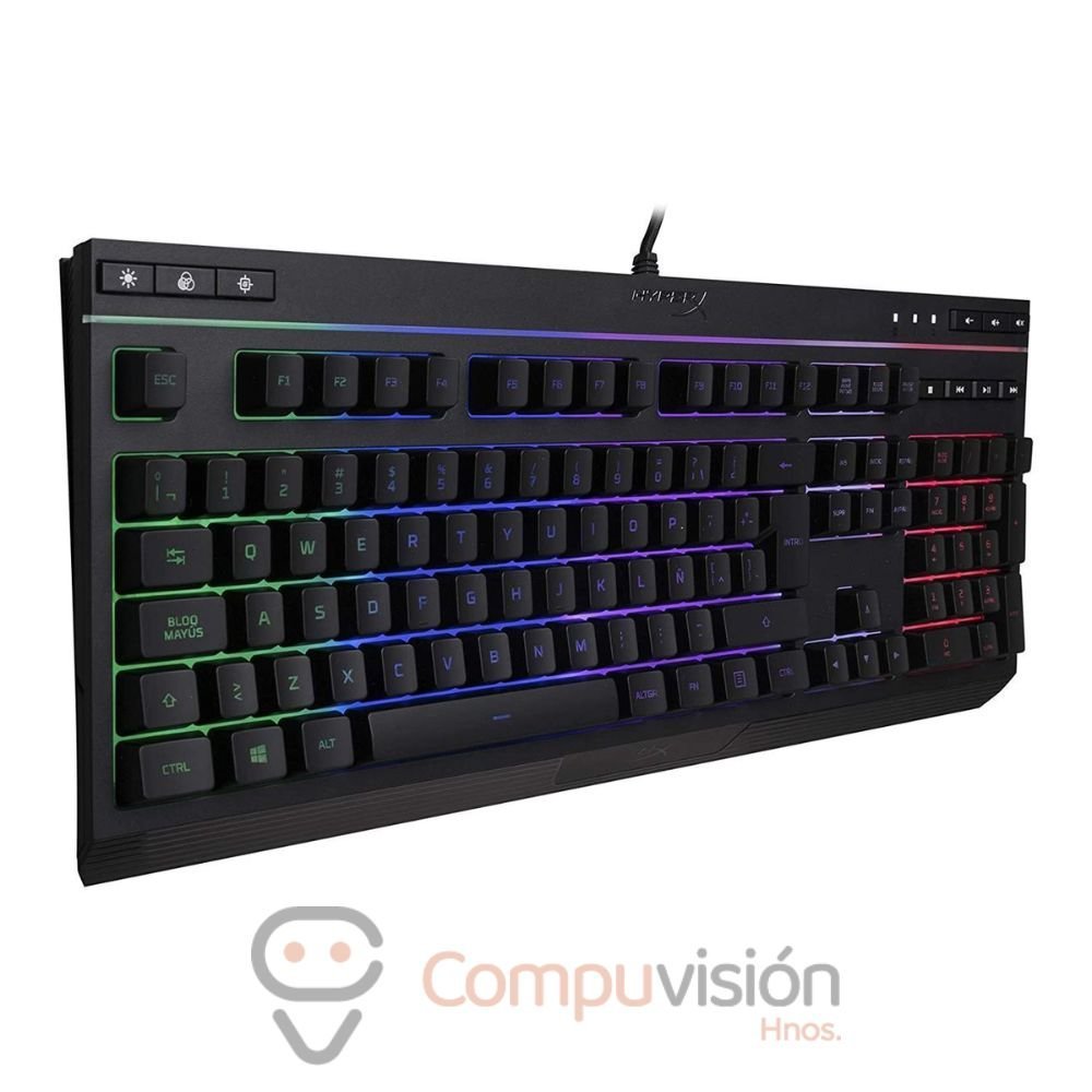 TECLADO HYPERX ALLOY CORE RGB MEMBRANA 100%