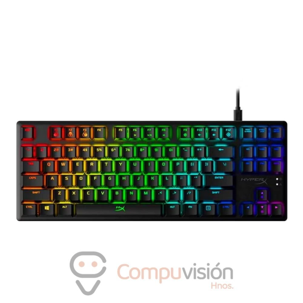 TECLADO GAMER HYPERX ALLOY ORIGINS CORE 80% RED SWICHT RGB ENGLISH