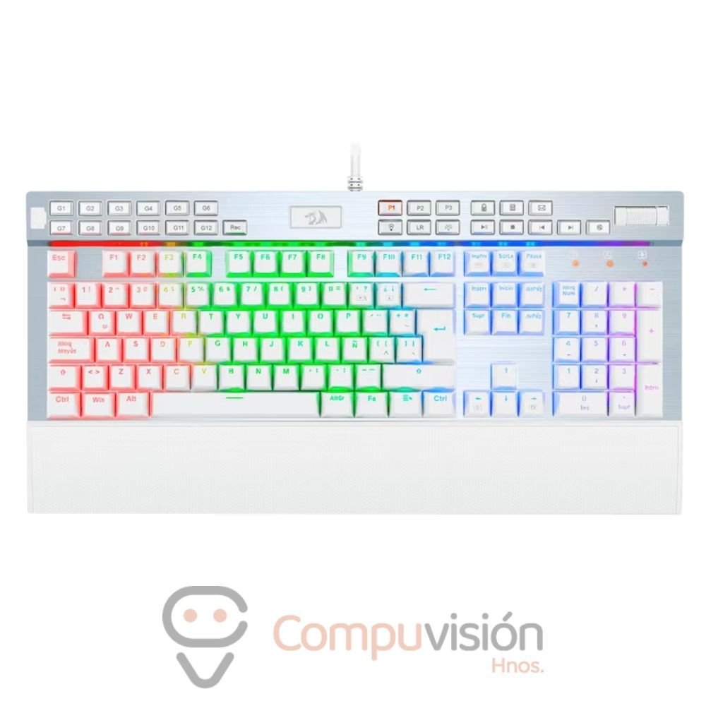 TECLADO REDRAGON K550W-SP YAMA WHITE OUTEMU PURPLE SWICHT 100% MK2 ESPAÑOL
