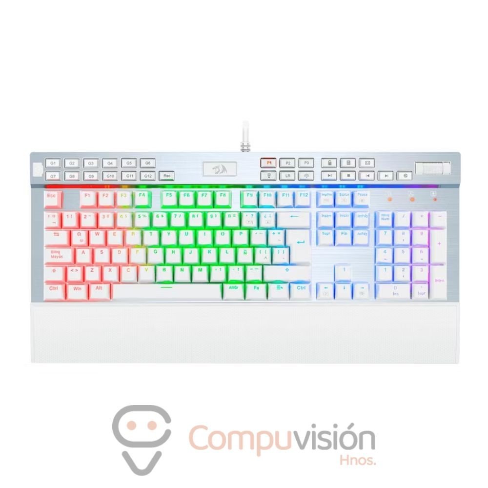 TECLADO REDRAGON K550W-SP YAMA WHITE OUTEMU PURPLE SWICHT 100% MK2 ESPAÑOL