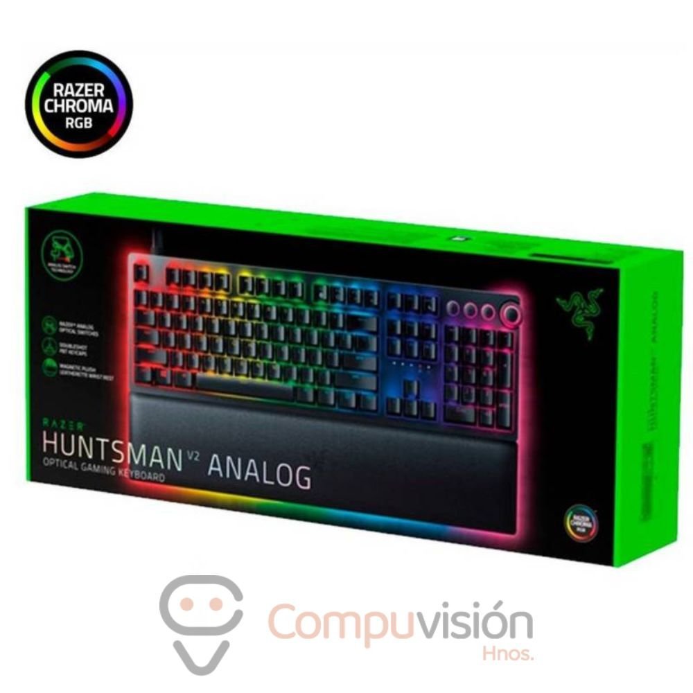 TECLADO RAZER HUNTSMAN V2 PRO ANALOG OPTICAL 100% CHROMA BLACK