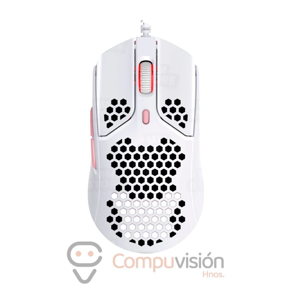 MOUSE HYPERX PULSEFIRE HASTE WHITE 16.000 DPI 6 BOTONES 1MS