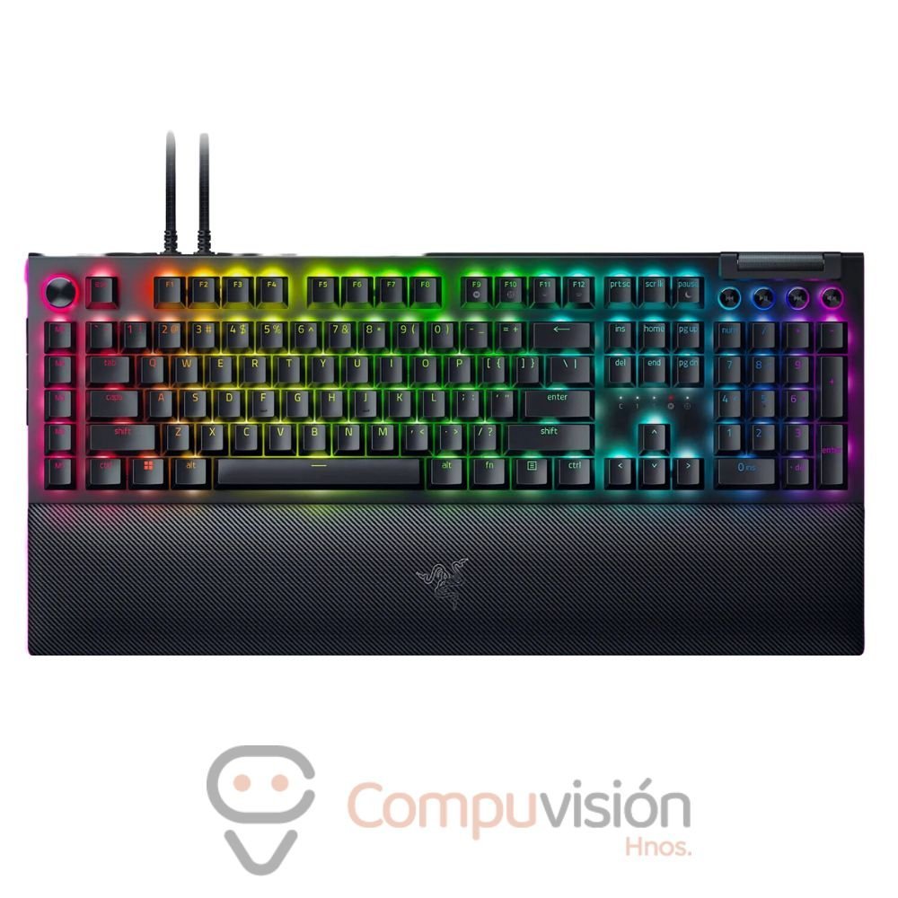 TECLADO RAZER BLACKWIDOW V4 PRO MECHANICAL GREEN SWICHT US CHROMA