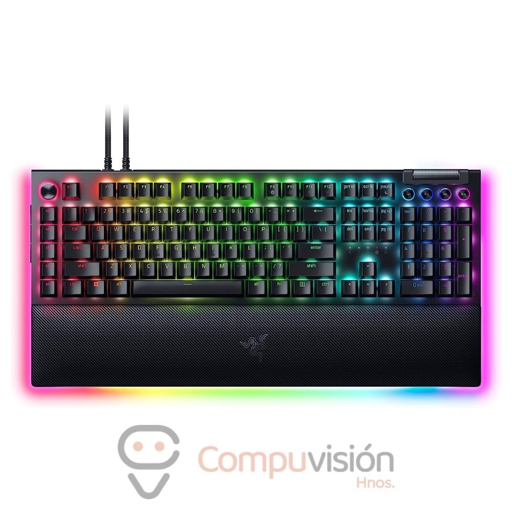 TECLADO RAZER BLACKWIDOW V4 PRO MECHANICAL GREEN SWICHT US CHROMA