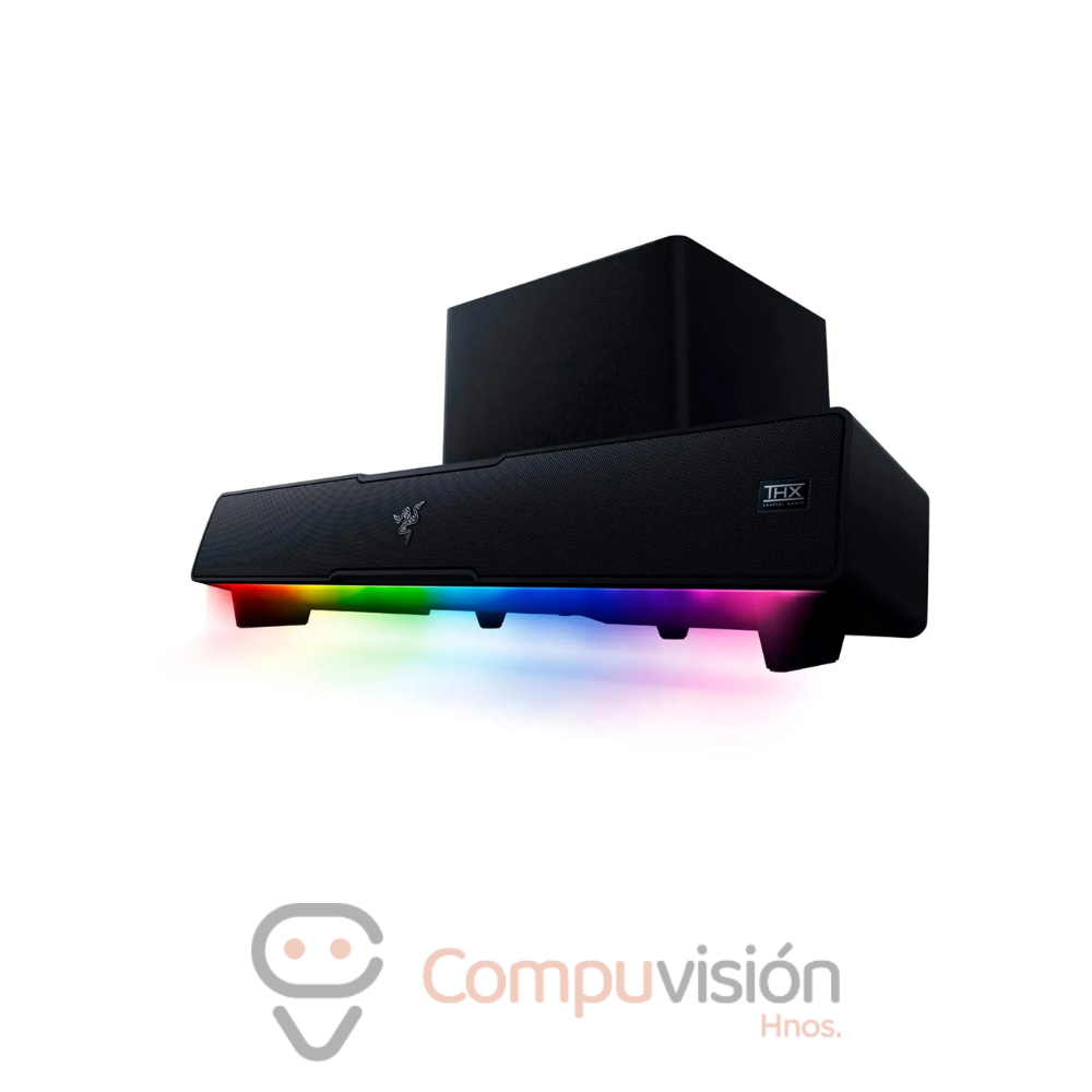 PARLANTE RAZER LEVIATHAN V2 SOUND BAR+BAJO 65W  BT/USB THX CHORMA