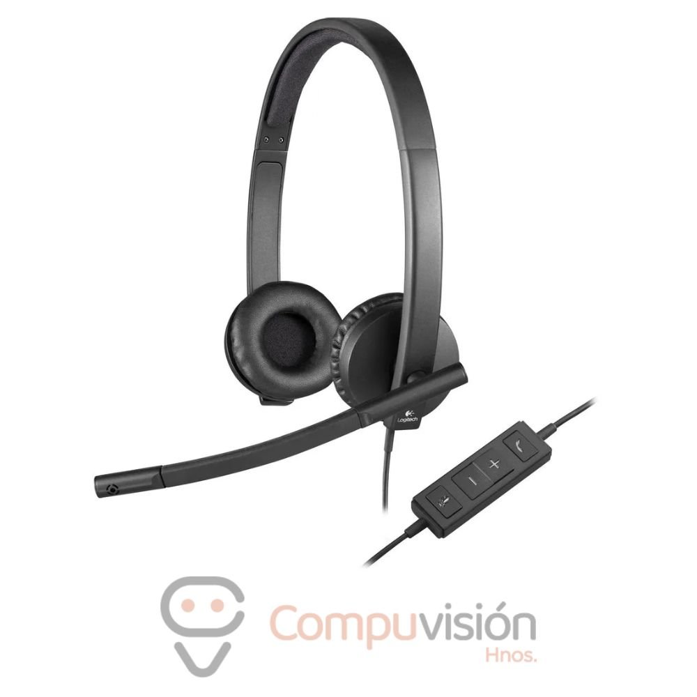 AUDIFONO LOGITECH B2B H570E USB STEREO BLACK FOR BUSINESS