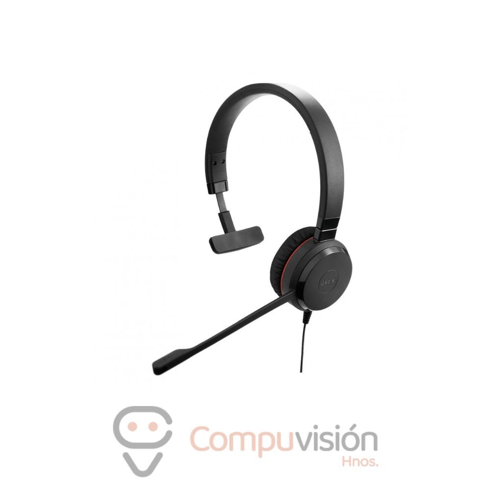 AUDIFONO CON MICROFONO JABRA EVOLVE 30 II MS MONO BLACK, USB