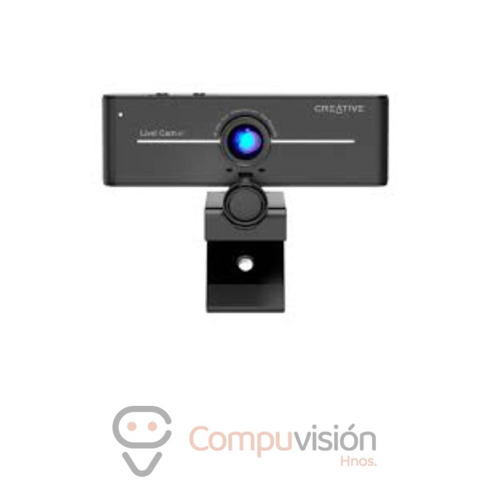 CAMARA WEBCAM CREATIVE LIVE! CAM SYNC 4K UHD 2160P DUAL MIC USB C/TAPA BLACK