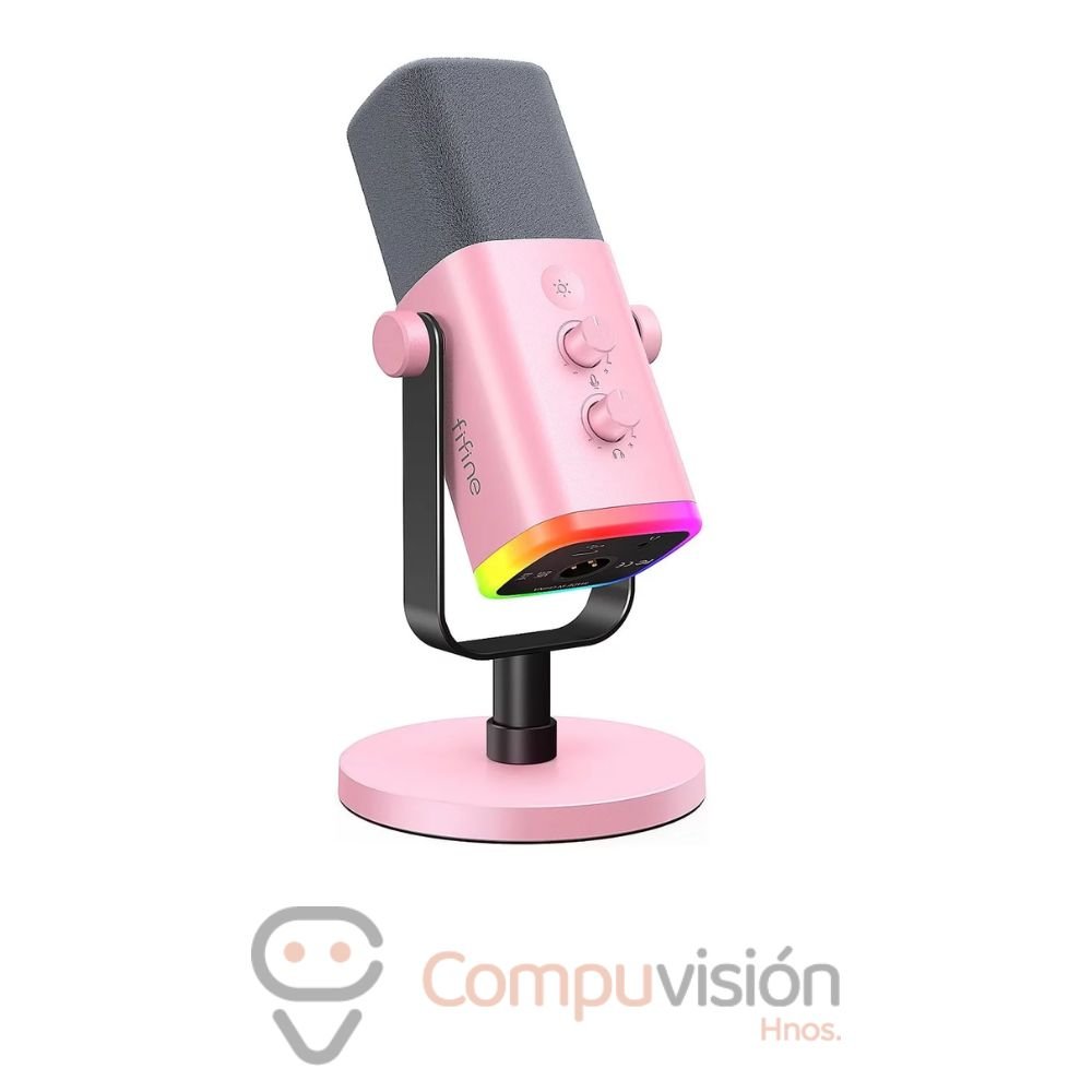 MICROFONO FIFINE AM8 PINK DINAMICO