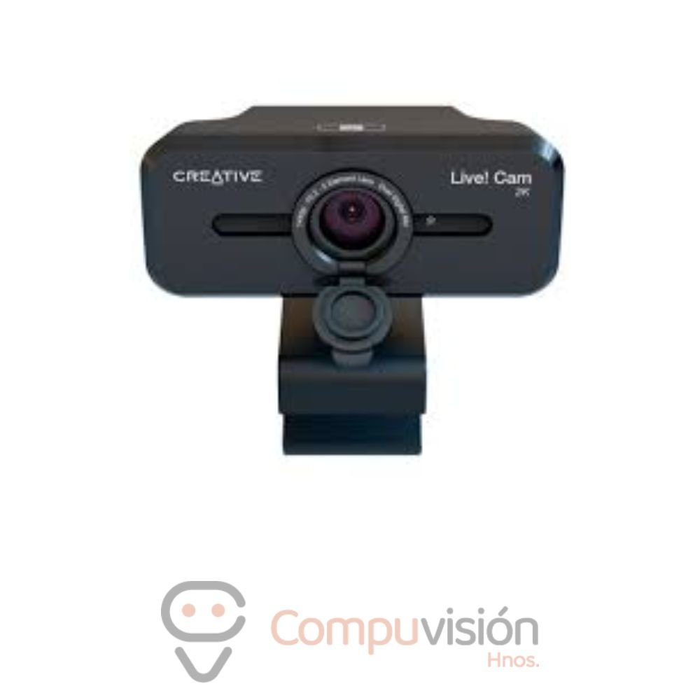 CAMARA WEBCAM CREATIVE LIVE! CAM SYNC V3 2K QHD1440P 4X ZOOM DUAL MIC USB C/TAPA