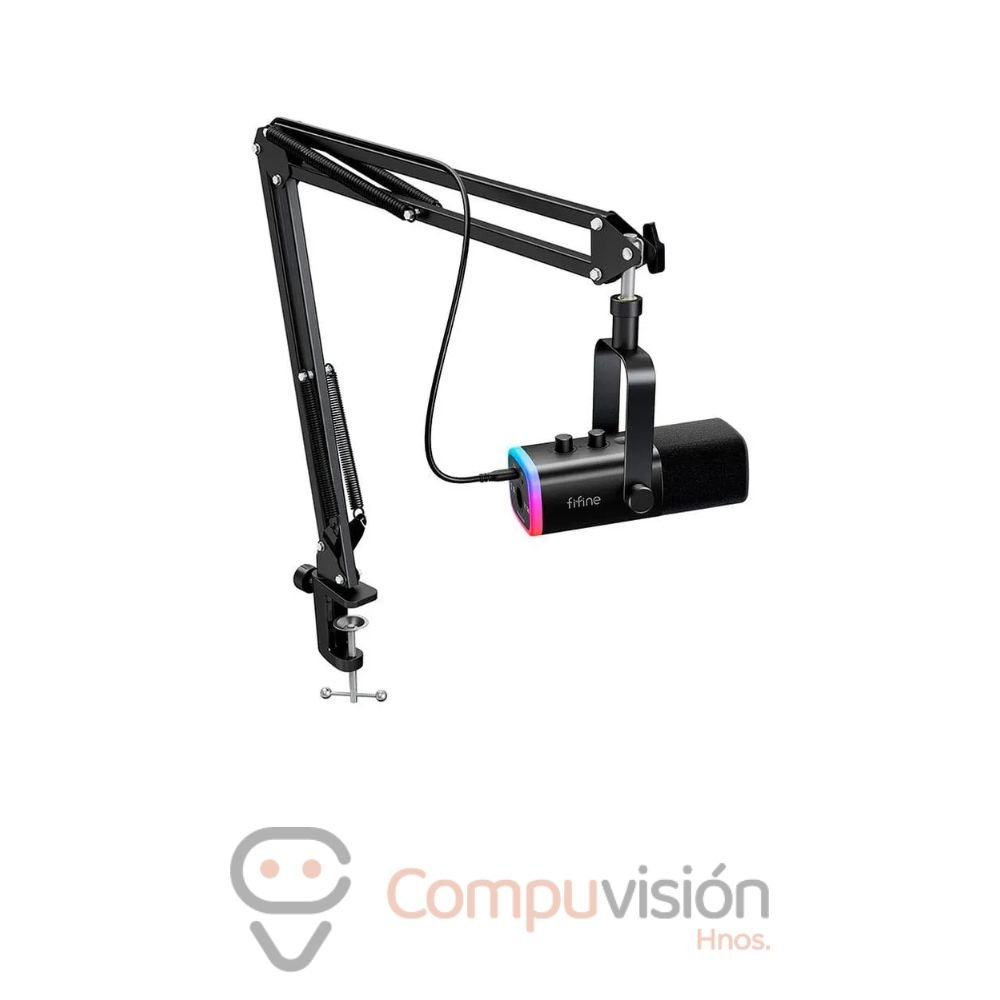 MICROFONO FIFINE AM8+BRAZO CS1 FIFINE BLACK DINAMICO