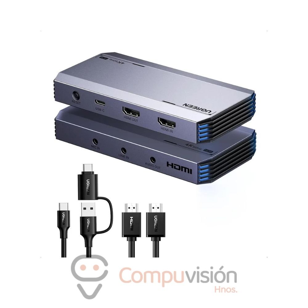 CAPTURADORA/ CAPTURADOR DE VIDEO UGREEN 4K60HZ ULTRA HD HDMI 3.0