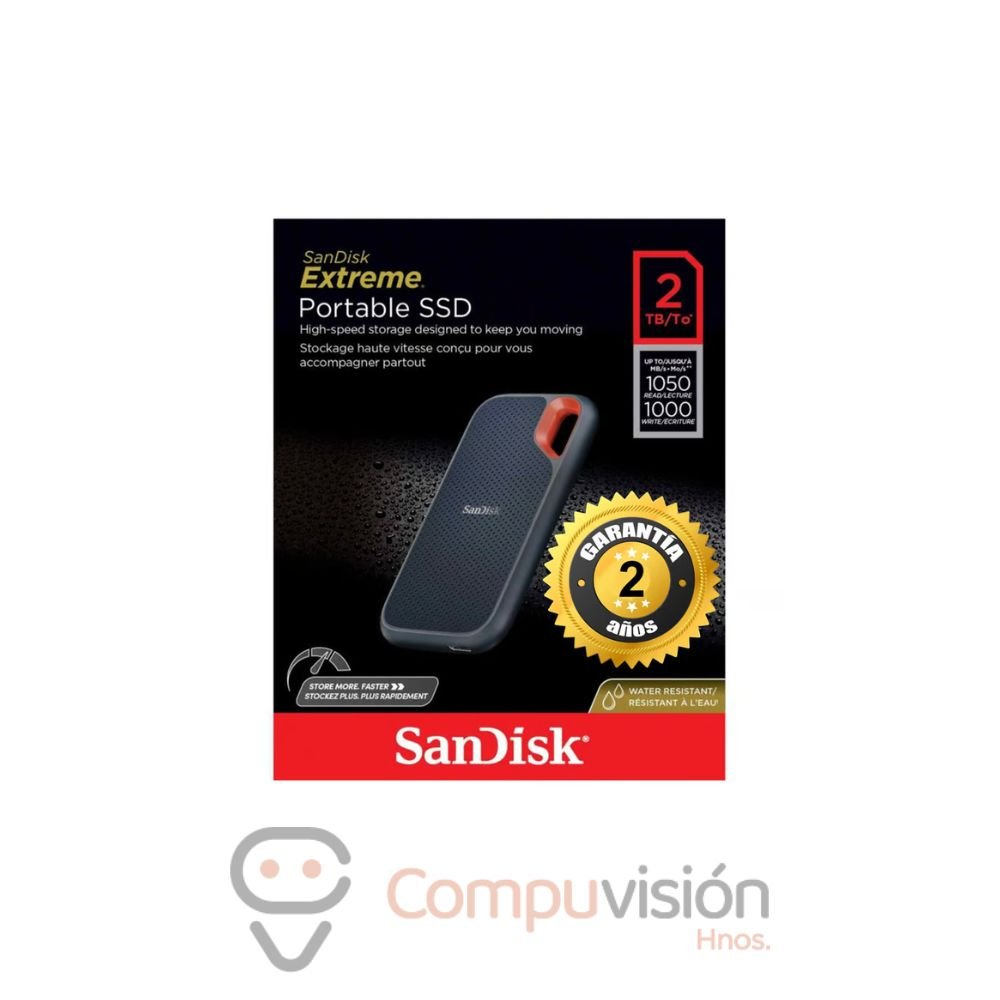 DISCO EXTERNO SOLIDO 2TB SANDISK EXTREME PRO 2000 MBPS