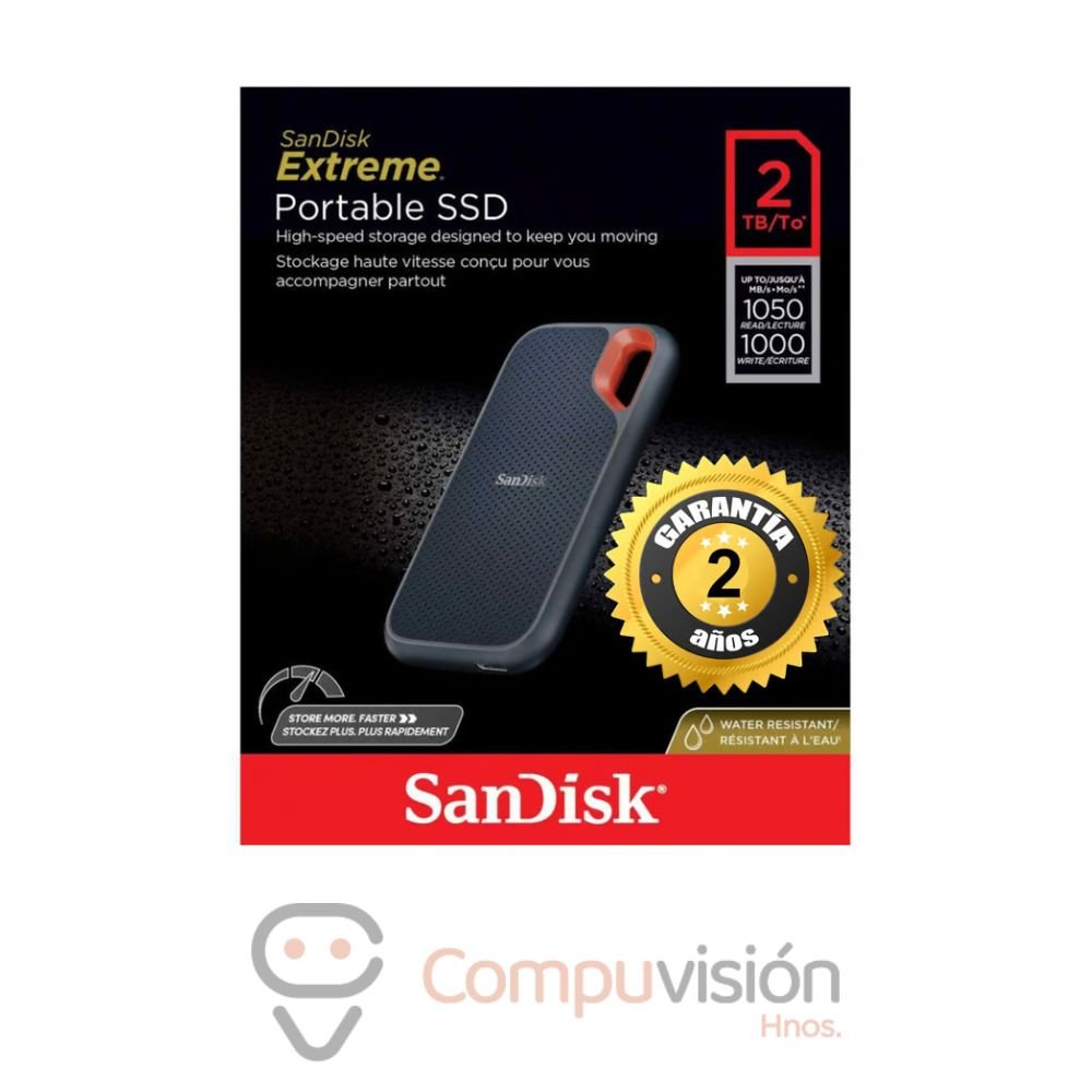 DISCO EXTERNO SOLIDO 1TB SANDISK EXTREME PRO 2000 MBPS