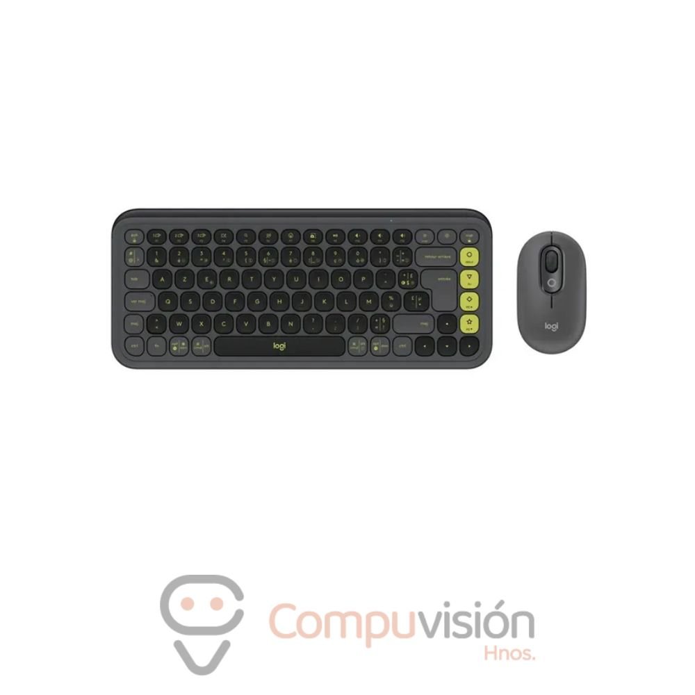 KIT TECLADO Y MOUSE LOGITECH POP ICON BLACK  BLUETOOTH ESPAÑOL