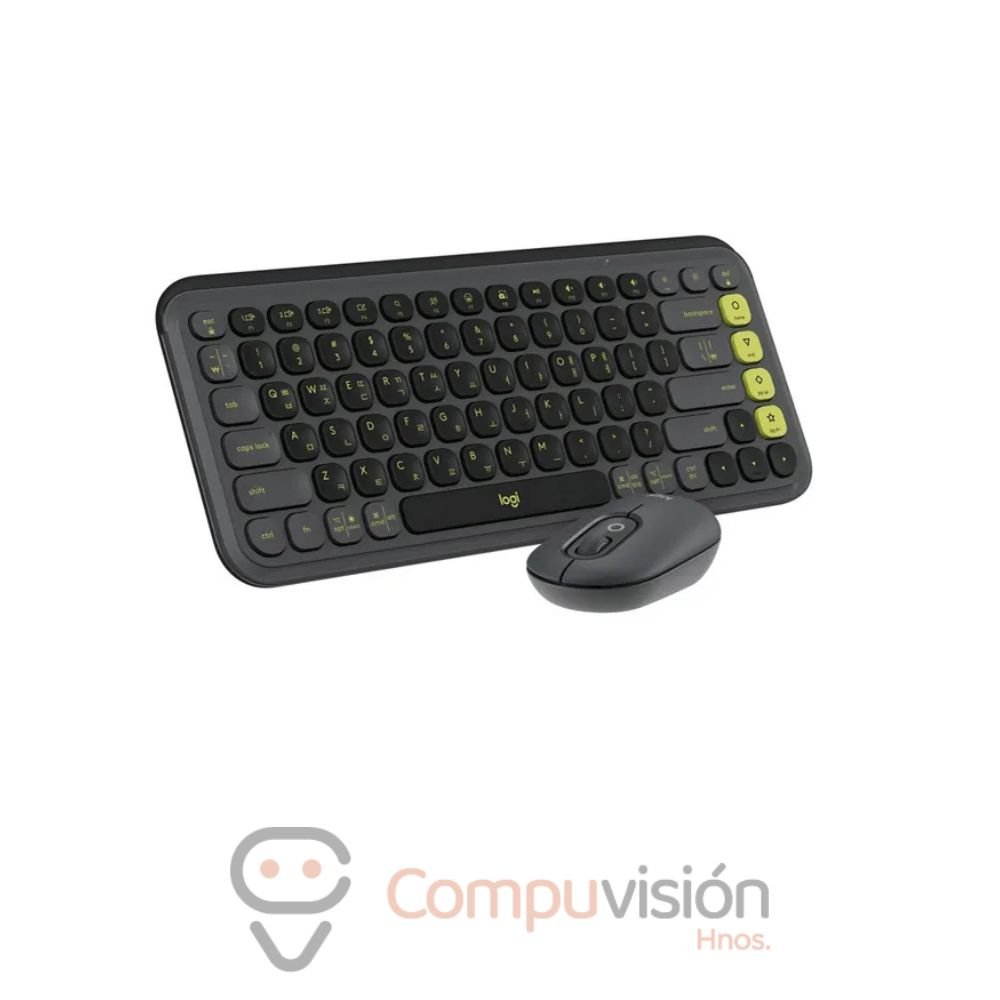 KIT TECLADO Y MOUSE LOGITECH POP ICON BLACK  BLUETOOTH ESPAÑOL