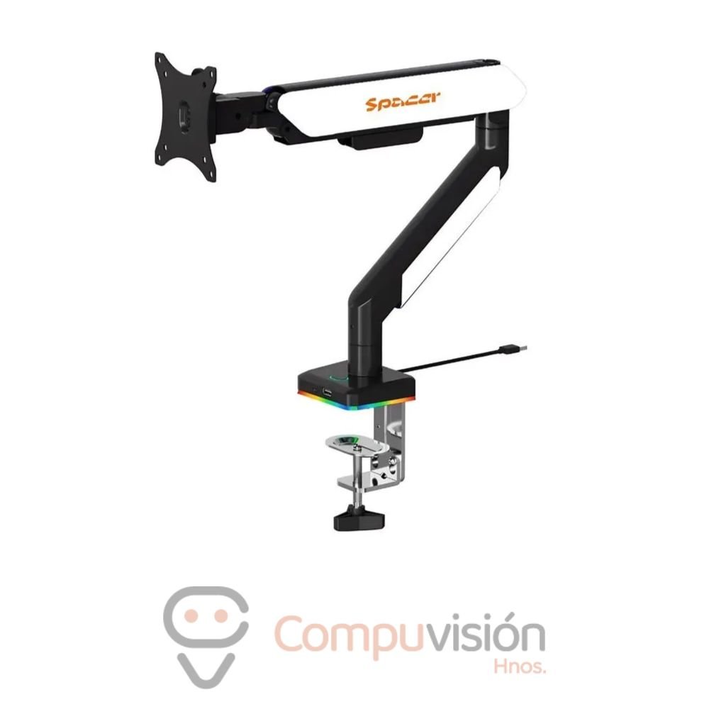 RACK/SOPORTE/ BRAZO HIDRAULICO 1 MONITOR SPACER SB90 WHITE 22″ A 42″