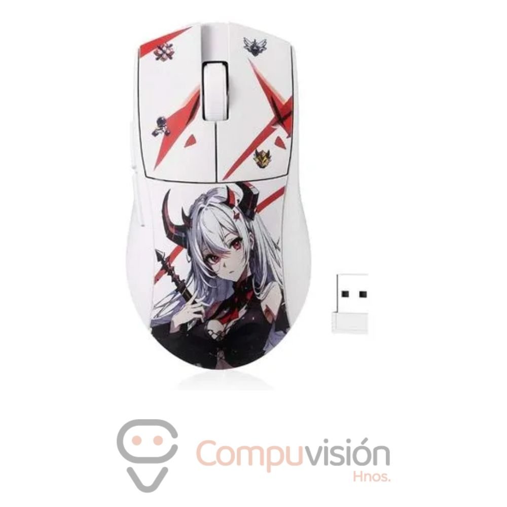 MOUSE GAMER REDRAGON K1NG M916AK-PRO-1K HZ BLANCO ANIME INALAMBRICO/WIRELESS 26000DPI