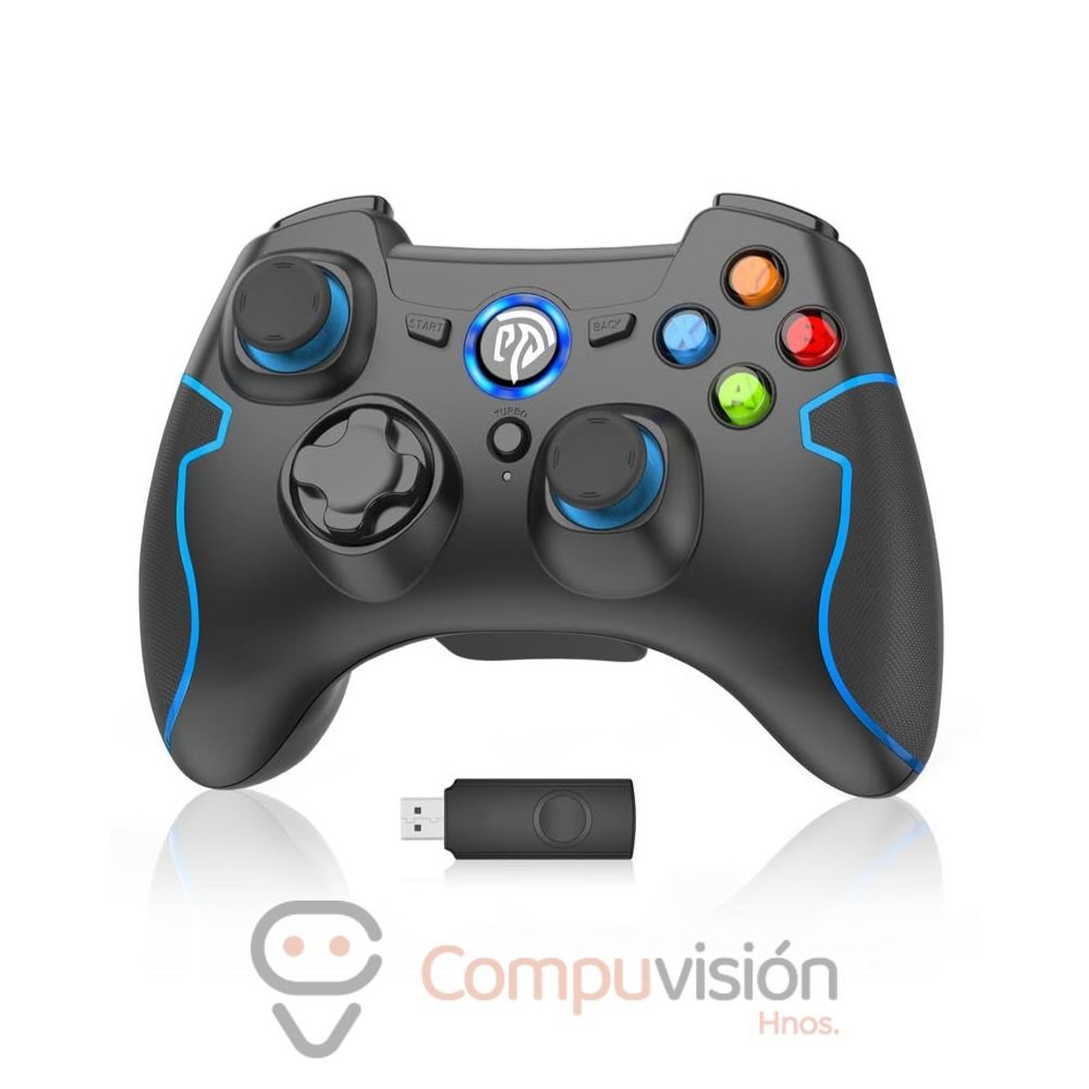 GAMEPAD MANDO INALAMBRICO EASYSMX 9013 PRO BLACK BLUE WIRELESS, BT VIBRACION VG-C416