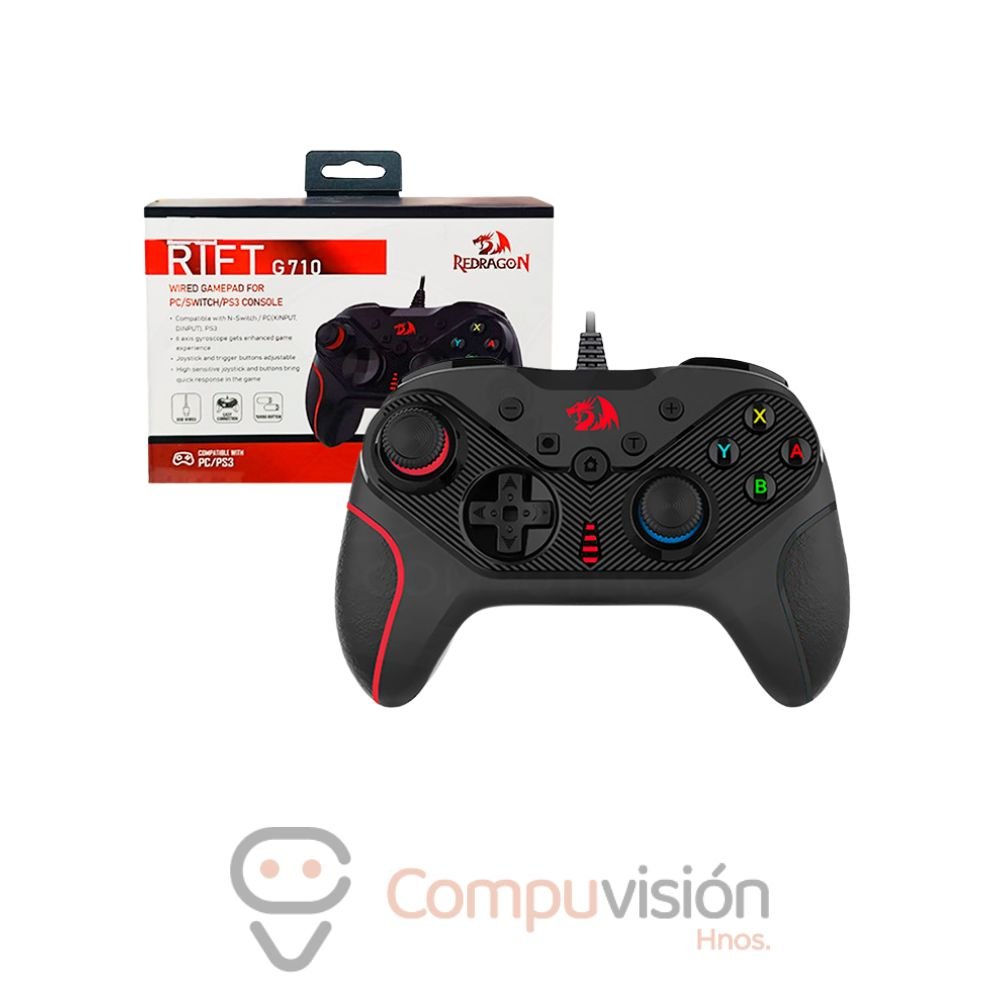 GAMEPAD MANDO REDRAGON RIFT G710 CABLE USB PC/PS3