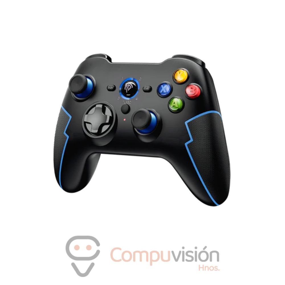 GAMEPAD MANDO INALAMBRICO EASYSMX 9013 PRO BLACK BLUE WIRELESS, BT VIBRACION VG-C416