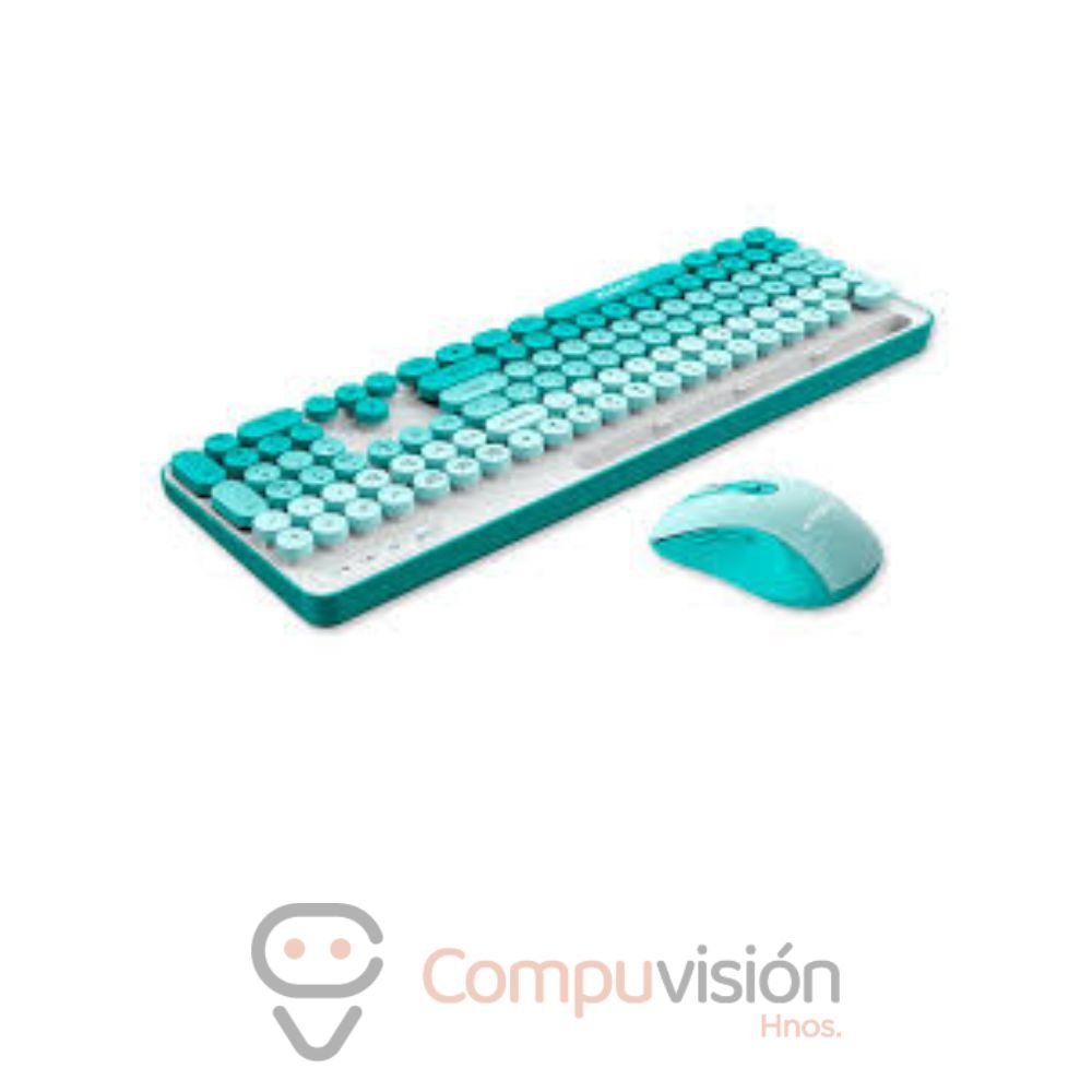 KIT TECLADO+MOUSE ANTRYX WS-970 GREEN WIRELESS/INALAMBRICO ESPAÑOL