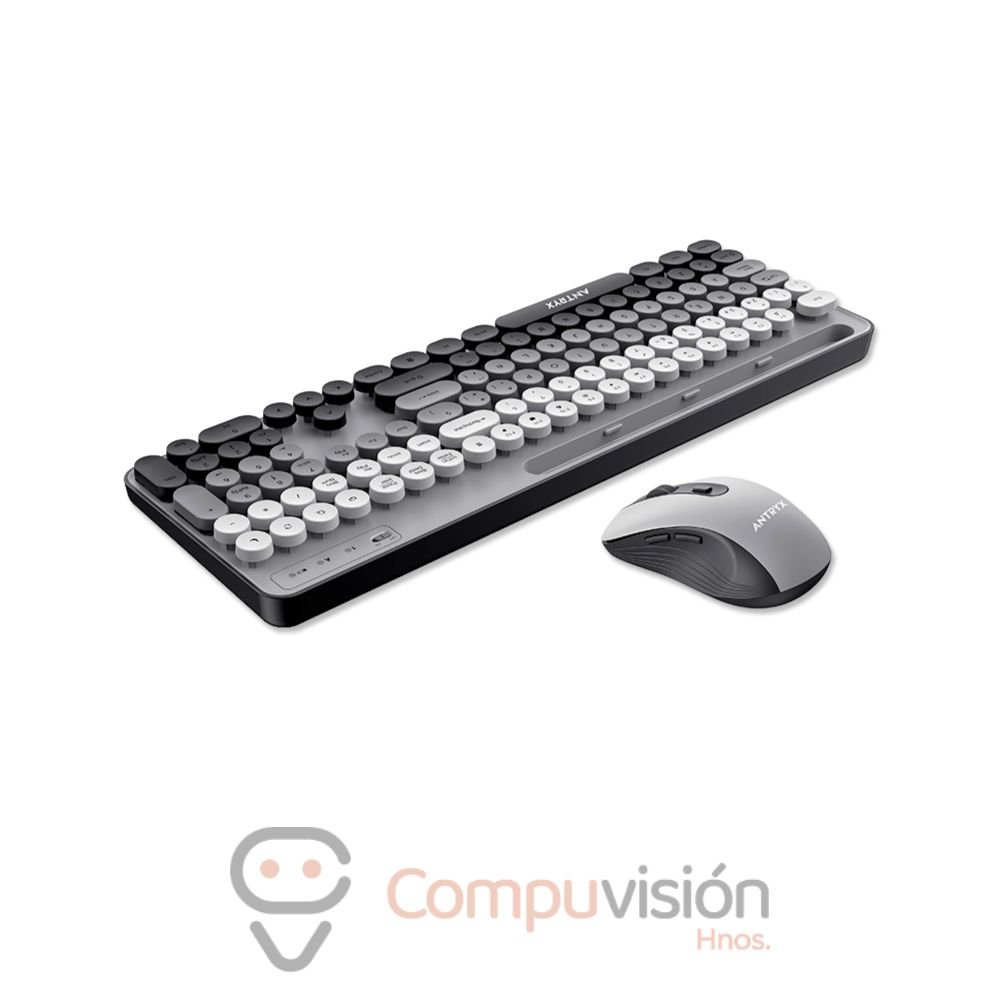 KIT TECLADO+MOUSE ANTRYX WS-970 GRAY WIRELESS/INALAMBRICO ESPAÑOL