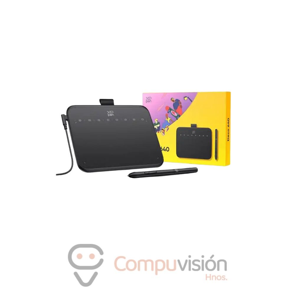 TABLETA GRAFICA DIGITAL XP-PEN DECO IT640 BLACK