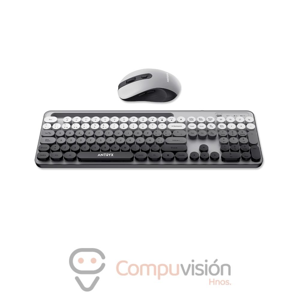 KIT TECLADO+MOUSE ANTRYX WS-970 GRAY WIRELESS/INALAMBRICO ESPAÑOL