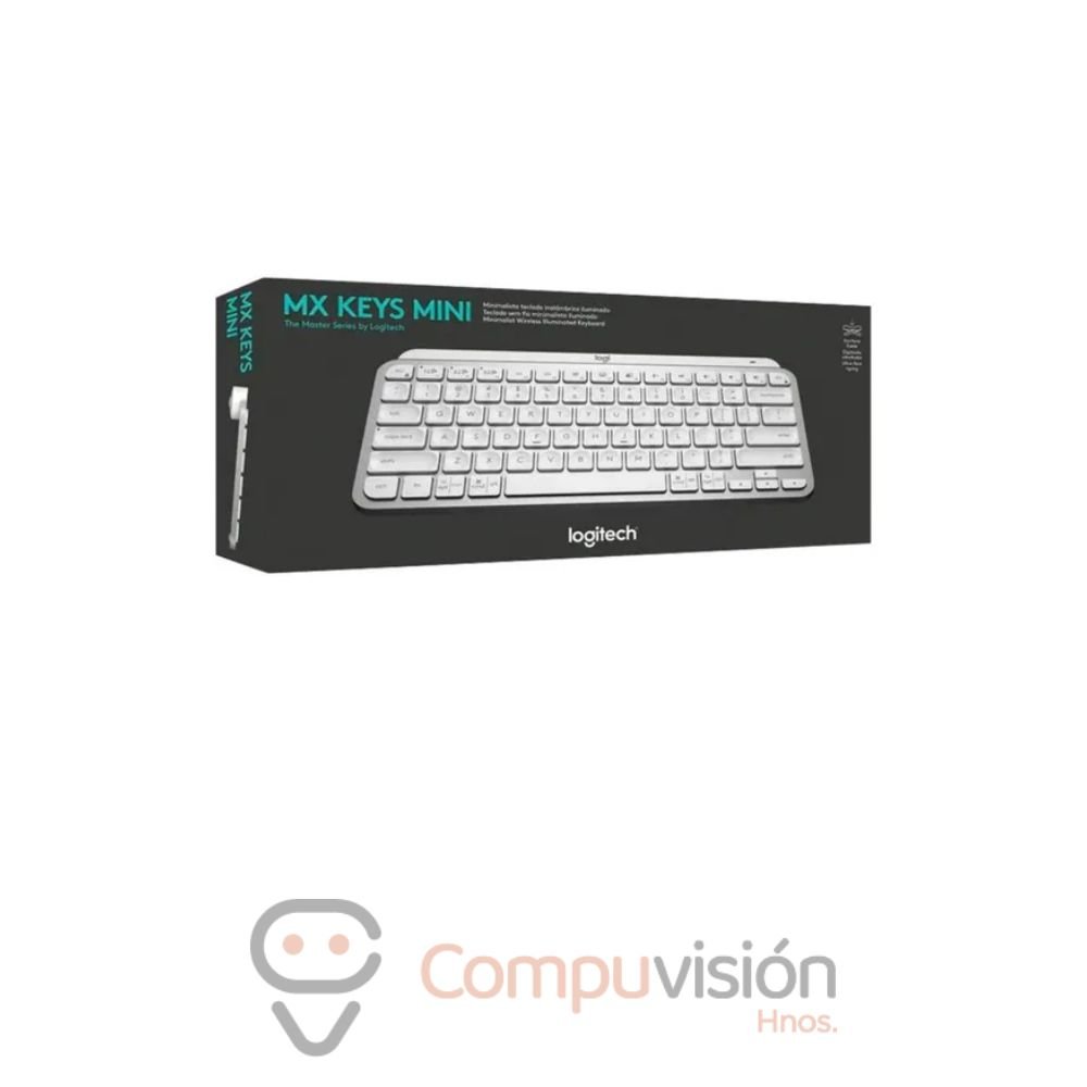 TECLADO LOGITECH MX KEYS MINI WHITE MULTI-DEVICE BT ILUMINADO ESPAÑOL