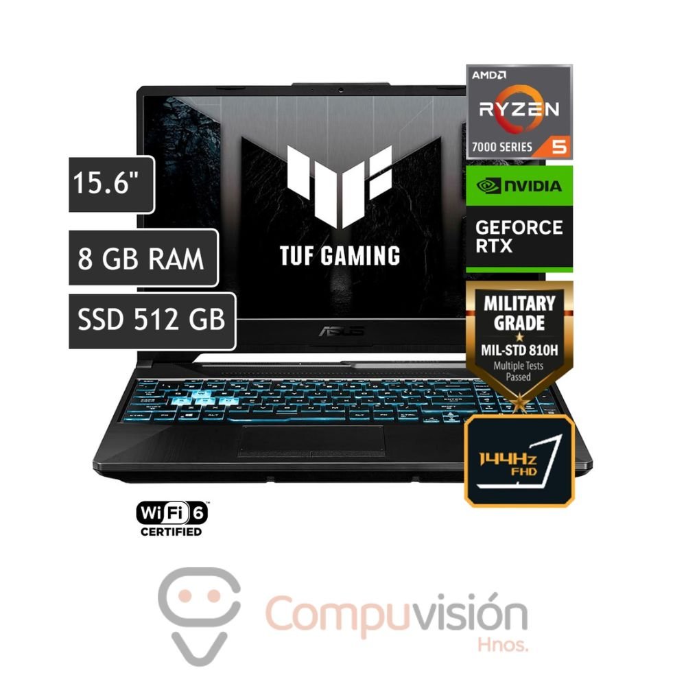LAPTOP ASUS FA506NC-HN011W R5 7535HS 8GB 512GB SSD 4GB RTX 3050 15.6″ FHD 144HZ W11