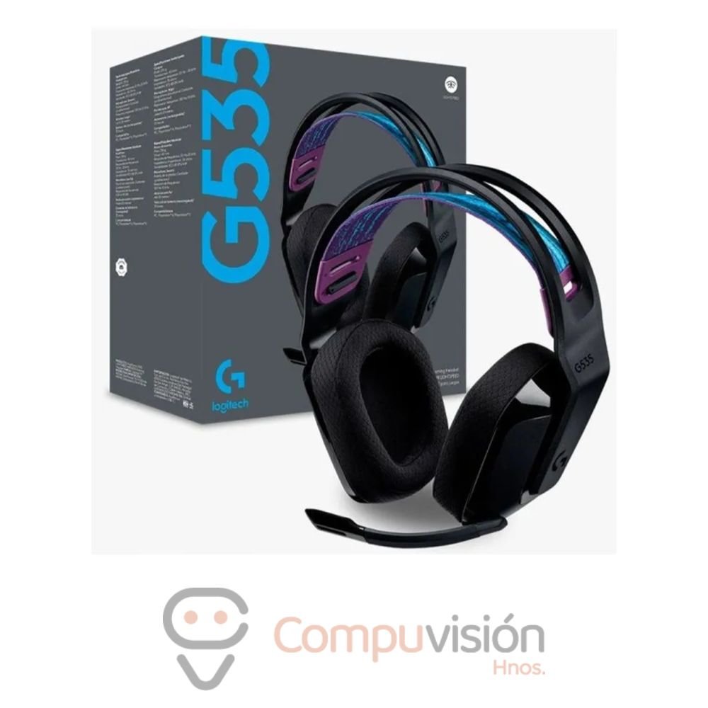 AUDIFONO GAMER LOGITECH G535 LIGHTSPEED WIRELESS BLACK