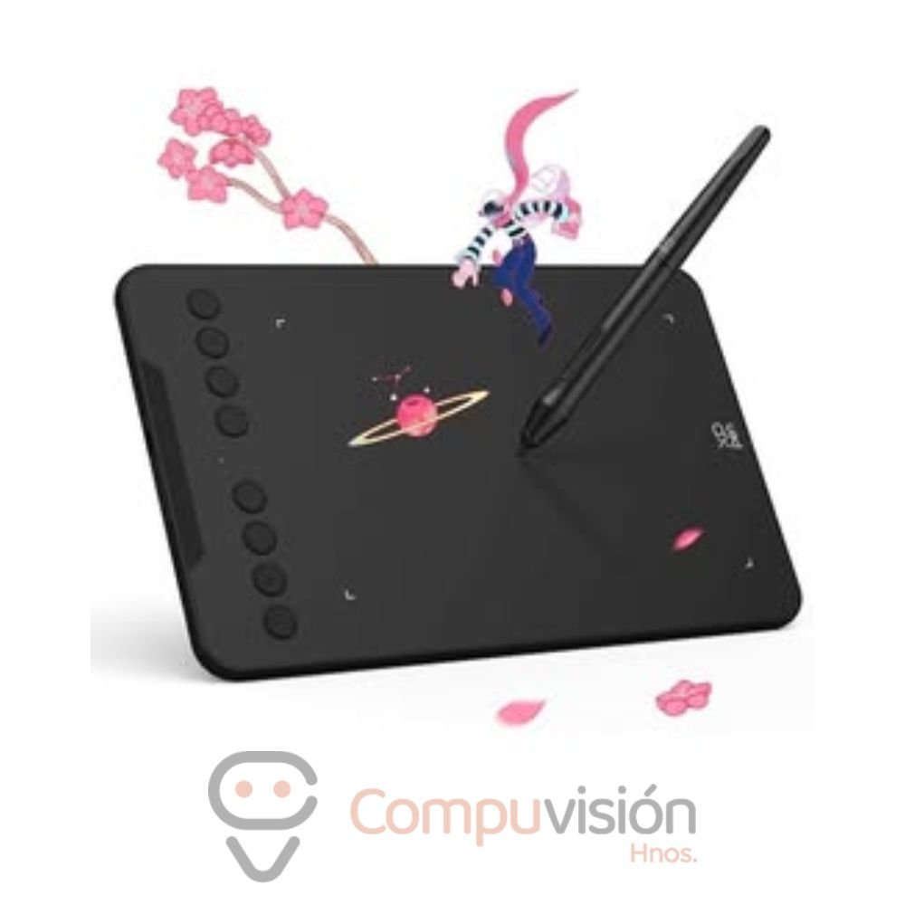 TABLETA GRAFICA DIGITAL XP-PEN DECO MINI7 V2 BLACK CABLE USB