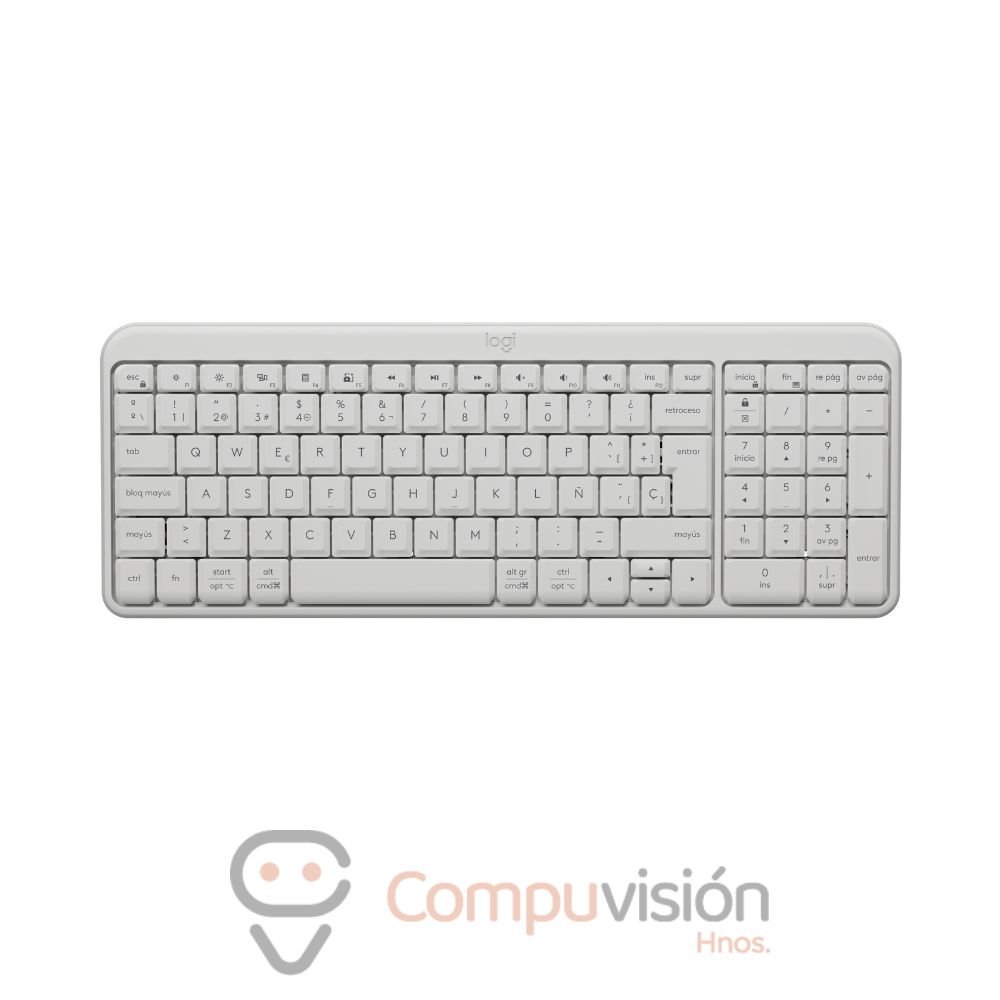 TECLADO LOGITECH K250 BLUETOOTH WHITE COMPACTO