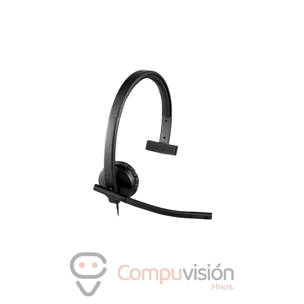 AUDÍFONO LOGITECH H570E MONO USB BLACK CON MICROFONO