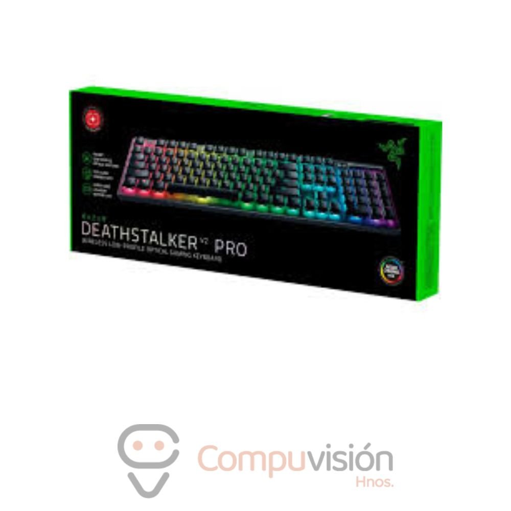 TECLADO GAMER RAZER DEATHSTALKER V2 PRO 100 % WIRELESS/BT SW RED ESPAÑOL